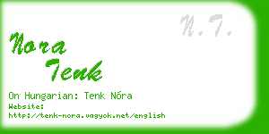 nora tenk business card